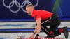 Canada's Brad Jacobs in action during the men's curling round-robin session against Britain at the 2026 Winter Olympics in Cortina d'Ampezzo, Italy on Feb. 17, 2026. (AP Photo/Fatima Shbair)