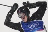 Norway's Tormod Frostad celebrates during the men's freestyle skiing big air finals at the 2026 Winter Olympics, in Livigno, Italy, Tuesday, Feb. 17, 2026. (AP Photo/Abbie Parr)