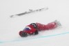 Canada's Cassie Sharpe crashes during the women's freestyle skiing halfpipe qualifications at the 2026 Winter Olympics, in Livigno, Italy, Thursday, Feb. 19, 2026. (AP Photo/Lindsey Wasson)