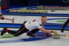 Canada's Brad Jacobs competes during a men's curling gold medal match between Britain and Canada, at the 2026 Winter Olympics, in Cortina d'Ampezzo, Italy, Saturday, Feb. 21, 2026. (AP Photo/Misper Apawu)