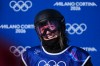 Canada's Amy Fraser looks on after her first run in the women's freeski halfpipe at the Milano Cortina 2026 Winter Olympic Games in Livigno, Italy on Sunday, Feb. 22, 2026. THE CANADIAN PRESS/Sean Kilpatrick