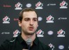 Canadian men’s Para hockey team player Dominic Cozzolino speaks to the media at Hockey Canada’s National Teams orientation camp in Calgary, Wednesday, Aug. 27, 2025. THE CANADIAN PRESS/Jeff McIntosh