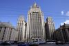 FILE -The main building of Russia's Foreign Ministry dominates the skyline in downtown Moscow, Aug. 16, 2006, with a Soviet Union state emblem on the facade. (AP Photo/Mikhail Metzel, File)
