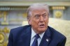 President Donald Trump speaks during a meeting with German Chancellor Friedrich Merz in the Oval Office at the White House, Tuesday, March 3, 2026, in Washington. (AP Photo/Mark Schiefelbein)
