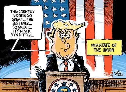 Editorial cartoon for Feb. 26, 2026
