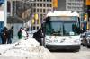 MIKAELA MACKENZIE / FREE PRESS
                                Buses run downtown on Wednesday, Feb. 25, 2026. The Downtown Winnipeg BIZ commissioned a survey, which found that the vast majority of downtown bus riders are unhappy with the new system. For Gabby story. Free Press 2026